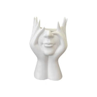 David Creative Portrait Vase Human Head Flower Vases Decorative Ornaments Resin David Home Flowers Art Decor