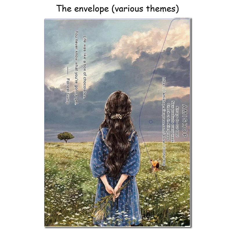 Amishop-Counted Cross Stitch Kit, The Natural Animals and Garden Flowers Little House, Beautiful Lovely, Dim 03731