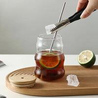 YWDL 1/2pcs 500ml Glass Tumblers Cups With Straw Mason Jar Clear Juice Coffee Milk Cup With Bamboo Lids Drinkware