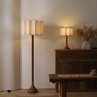 Wabi Sabi Floor Lamp Minimalist Solid Wood Lamp
