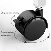 Height Adjustable Computer Desk Standing Desk Bedside Smart Game Office Desk Mobile Study Table with Rolling Wheel 60*40cm