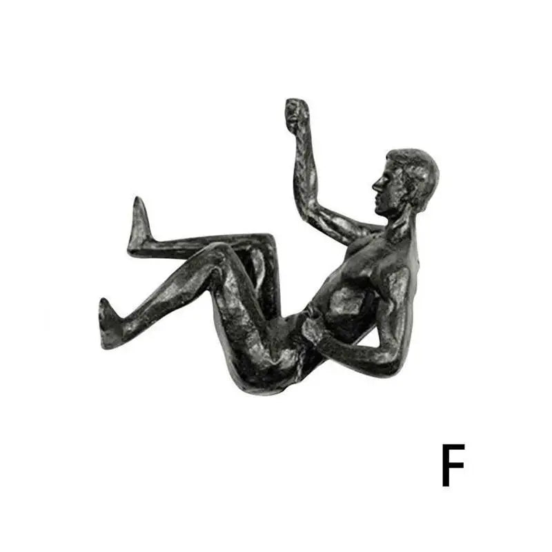 Athlete Rock Climbing Resin Background Wall Hanging Decoration, Sculpture Statue, Retro Figures, Present Decor New 2023