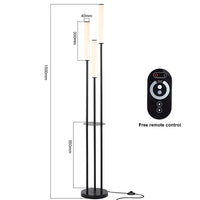 Modern LED Shelf Floor Lamp Storage Standing Lighting Dimmable LED Floor lamp Indoor with remote control for Home Decoration