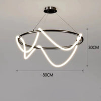 Post-Modern Restaurant Notes Long Hose Lamp Creative Bar Cafe Shop Art Front Desk Designer Chandeliers
