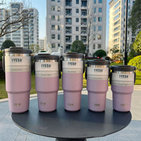 TYESO Stainless Steel Coffee Cup Cold And Hot Double-layer Insulated Cup Tumbler Thermo Water Bottle Car Travel Mug Vacuum Flask