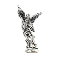 Christian Saint Michael FigurineThe Archangel Defeating Satan Guardian Statues Zinc Alloy Ctafts For Home Room Tabletop Desktop