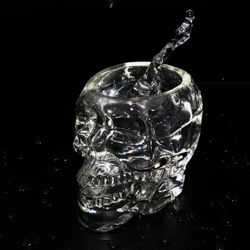 80/150/350 ML Skull Glasses Novelty Drinking Glassware Gothic Kitchen Decor Skull Face Beer Mug Halloween Decor for KTV Bar Club