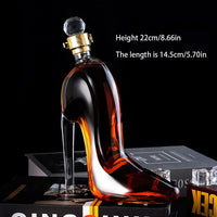 375ml 700ml High-Heels Shoes Shaped Whisky Decanter Glass Crystal Merlot Rum Vodka Wine Bottle Liquor Dispenser Bar Tools