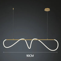Post-Modern Restaurant Notes Long Hose Lamp Creative Bar Cafe Shop Art Front Desk Designer Chandeliers