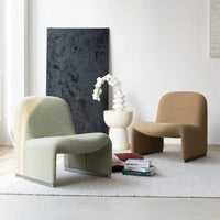 MOMO Hill Designer Chair Single Sofa Small Household Lounge Chair Scandinavian Bauhaus Chair Vintage Sofa Chair