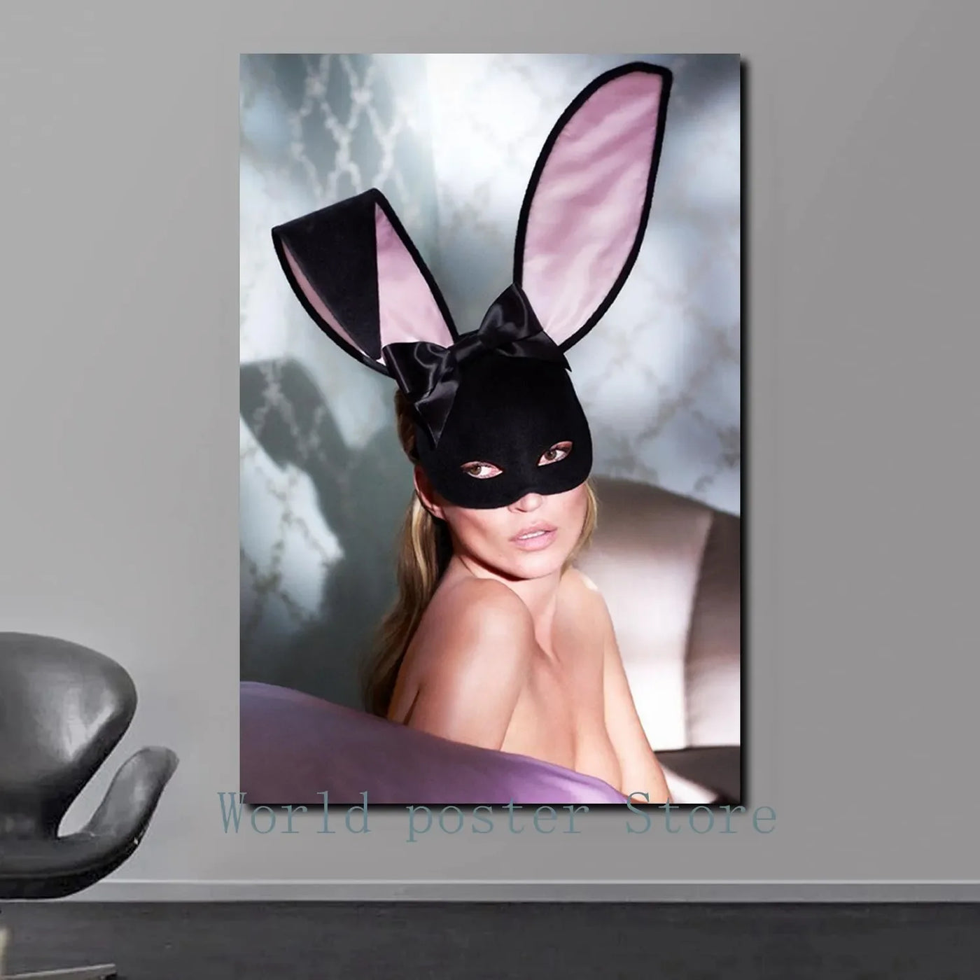 Scandinavian Simple Wall Art Sexy Supermodel Kate Moss HD Canvas Poster Print for Home Bedroom Living Room Decoration Gifts