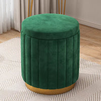 Fashion Storage Stool, Shoe Changing Stool, Makeup Stool, Bedroom Dressing Table Round Stool, New Round Stool with Storage Space