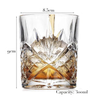 1PCS Whiskey Glass, Old Fashioned Rocks Glasses Tumblers, Glassware for Cocktail Scotch, Bourbon, Gin, Voldka, Brandy
