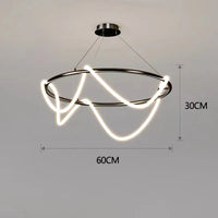Post-Modern Restaurant Notes Long Hose Lamp Creative Bar Cafe Shop Art Front Desk Designer Chandeliers