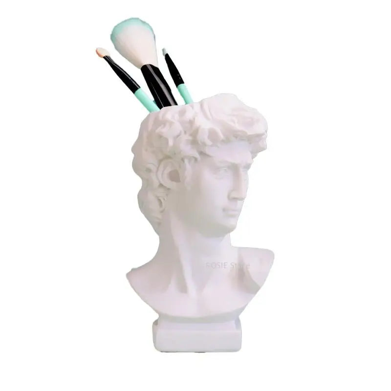 David Creative Portrait Vase Human Head Flower Vases Decorative Ornaments Resin David Home Flowers Art Decor