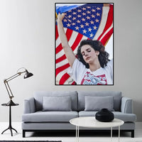 Lana Del Rey Popular Singer, Aesthetic Wall Art, HD Canvas Print Poster, Home Living Room Room, Office Decoration Supplies