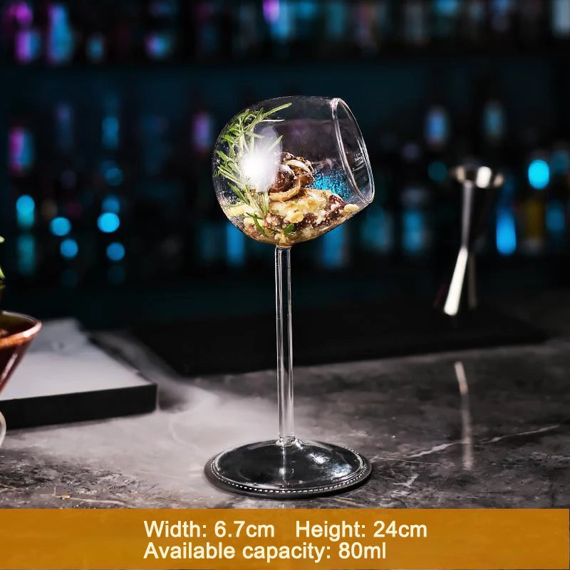 Creative Cocktail Glass Thorn Fish-Shaped Goblet Glass Bar KTV Nightclub Party Drinking Cup Octopus Bird-Shaped Wine Juice Cup