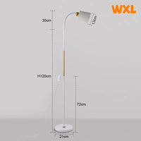 Floor Lamp Simple Floor Lamp Floor Light Wrought Iron LED Standing Lamp Adjustable Lamp Head Standing Reading Light for Living R