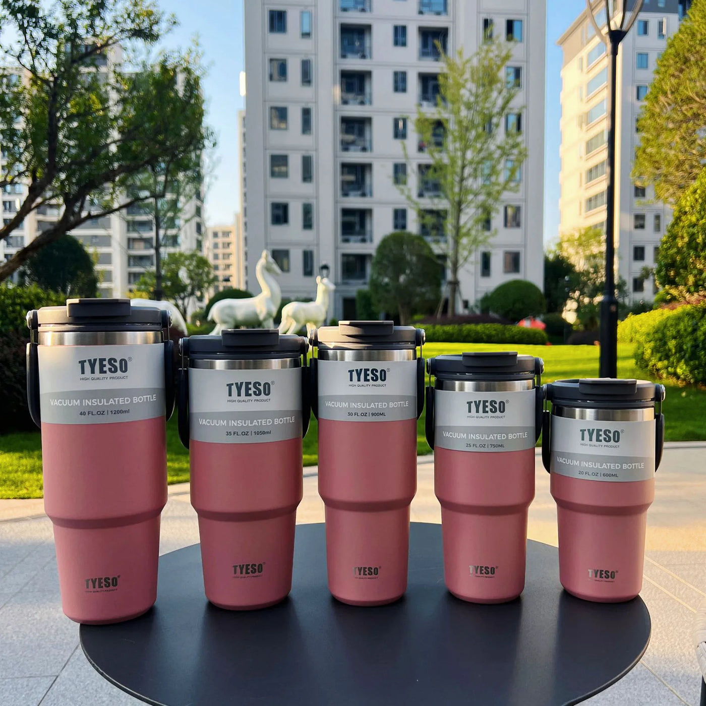 TYESO Stainless Steel Coffee Cup Cold And Hot Double-layer Insulated Cup Tumbler Thermo Water Bottle Car Travel Mug Vacuum Flask