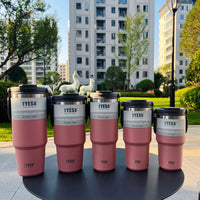 TYESO Stainless Steel Coffee Cup Cold And Hot Double-layer Insulated Cup Tumbler Thermo Water Bottle Car Travel Mug Vacuum Flask