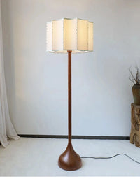 Wabi Sabi Floor Lamp Minimalist Solid Wood Lamp