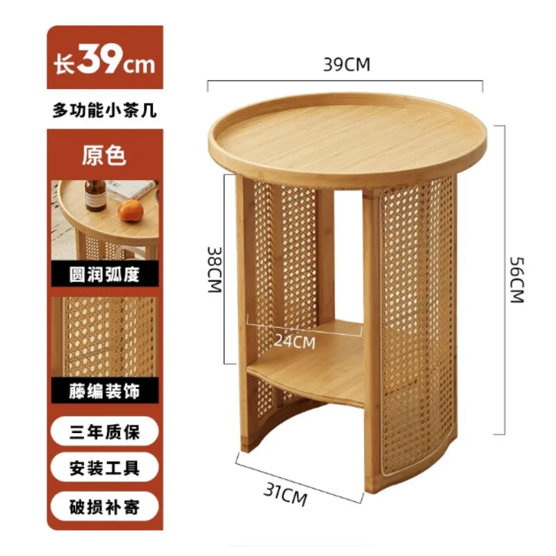 Rattan Weaving Bamboo Coffee Tables