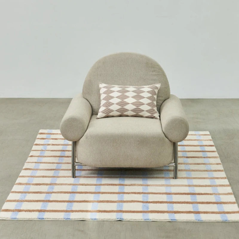Modern Fashion Minimalist Carpets for Living Room Fluffy Soft Plush Floor Mat Ins Style Bedroom Decor Plaid Rug Ковер Tapis 러그