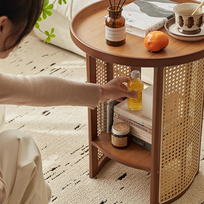 Rattan Weaving Bamboo Coffee Tables
