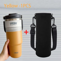 TYESO Stainless Steel Coffee Cup Cold And Hot Double-layer Insulated Cup Tumbler Thermo Water Bottle Car Travel Mug Vacuum Flask