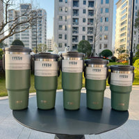 TYESO Stainless Steel Coffee Cup Cold And Hot Double-layer Insulated Cup Tumbler Thermo Water Bottle Car Travel Mug Vacuum Flask