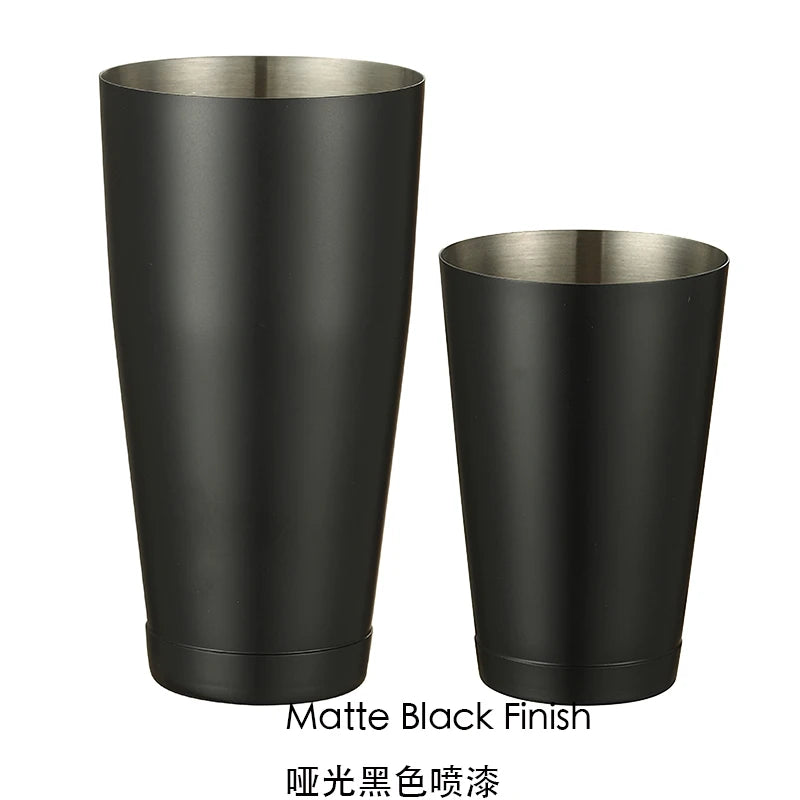 Stainless Steel Boston Shaker Bar Shaker with different Surface Finish -2 Piece Cocktail Shaker, 15-Ounce and 25-Ounce