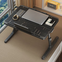 Laptop Tray, Multi-purpose Premium Lapdesk, Height Angle Adjustable, Drawer, Tablet Slot, for Eating, Working, Writing, Gaming,