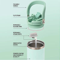 TYESO Stainless Steel Coffee Cup Cold And Hot Double-layer Insulated Cup Tumbler Thermo Water Bottle Car Travel Mug Vacuum Flask
