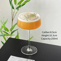 Creative Cocktail Glasses Cup Japanese Style Tower Glass Cup Red Wine Goblet Fruit Wine Cups Martini Glasses Bar Kitchen Tools