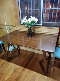 Pure Solid Wood Dining Table for Home Use High-End Restaurant Furniture Simple Design for Multiple People