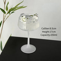 Creative Cocktail Glasses Cup Japanese Style Tower Glass Cup Red Wine Goblet Fruit Wine Cups Martini Glasses Bar Kitchen Tools