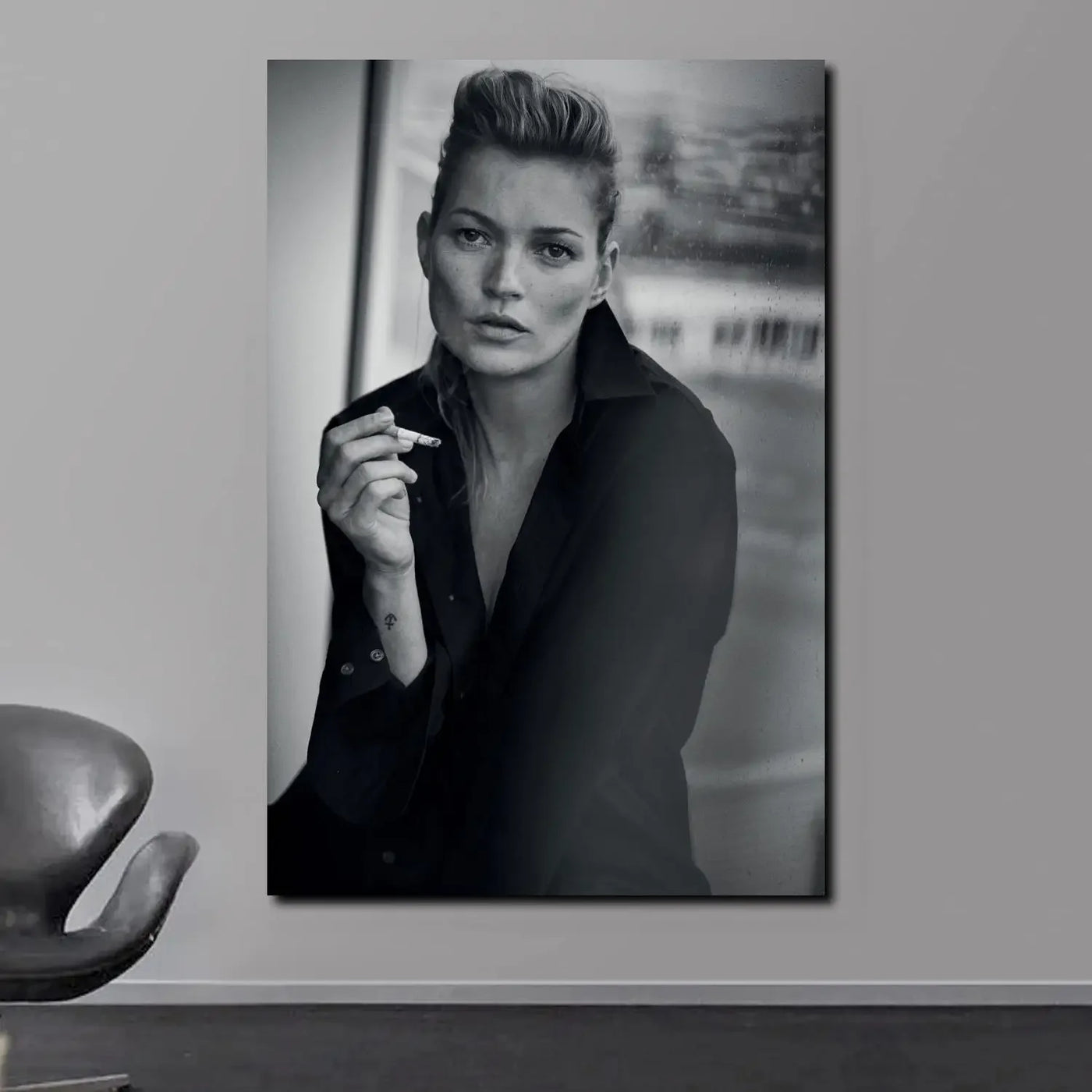 Scandinavian Simple Wall Art Sexy Supermodel Kate Moss HD Canvas Poster Print for Home Bedroom Living Room Decoration Gifts