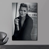 Scandinavian Simple Wall Art Sexy Supermodel Kate Moss HD Canvas Poster Print for Home Bedroom Living Room Decoration Gifts