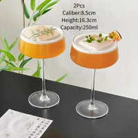 Creative Cocktail Glasses Cup Japanese Style Tower Glass Cup Red Wine Goblet Fruit Wine Cups Martini Glasses Bar Kitchen Tools