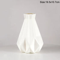 Modern Flower Vase Plastic Flower Bouquet Pot Basket Nordic Home Living Room Decoration Ornament Dinner Table Flower Arrangement