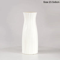 Modern Flower Vase Plastic Flower Bouquet Pot Basket Nordic Home Living Room Decoration Ornament Dinner Table Flower Arrangement