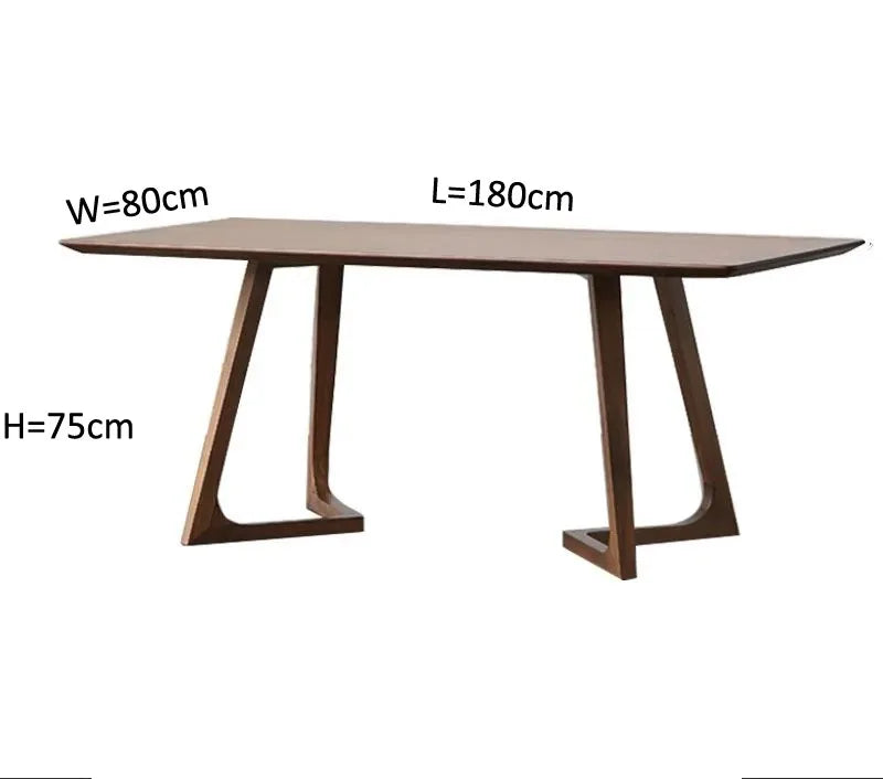 Pure Solid Wood Dining Table for Home Use High-End Restaurant Furniture Simple Design for Multiple People