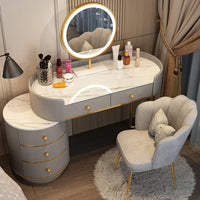 Pink White Vanity Table Women Luxury Nail European Big Stool Study Dressing Table Organizer Mesa De Maquillaje Home Furniture