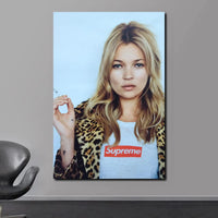 Scandinavian Simple Wall Art Sexy Supermodel Kate Moss HD Canvas Poster Print for Home Bedroom Living Room Decoration Gifts