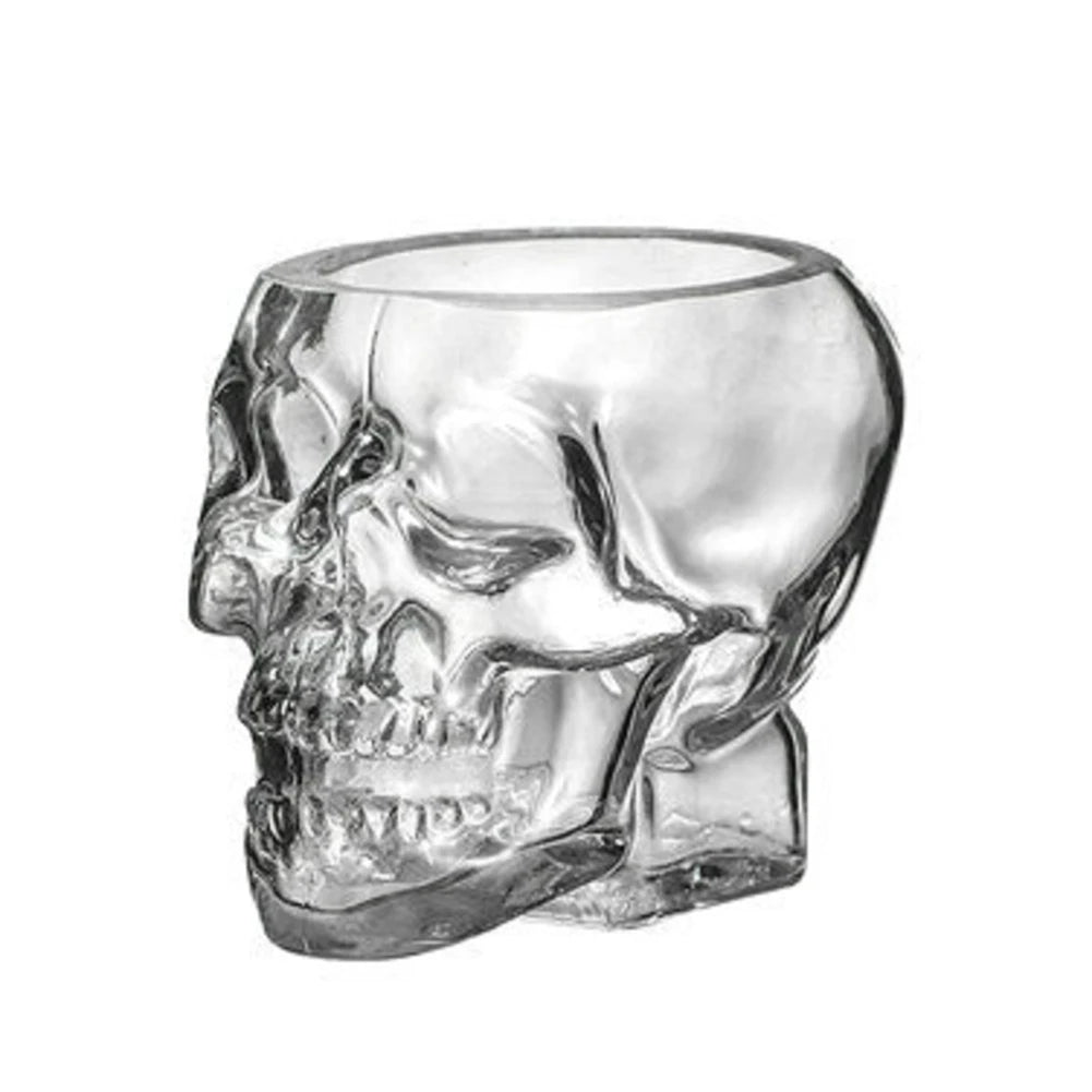 80/150/350 ML Skull Glasses Novelty Drinking Glassware Gothic Kitchen Decor Skull Face Beer Mug Halloween Decor for KTV Bar Club