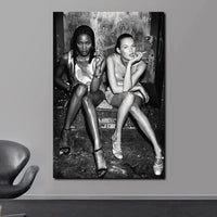 Scandinavian Simple Wall Art Sexy Supermodel Kate Moss HD Canvas Poster Print for Home Bedroom Living Room Decoration Gifts
