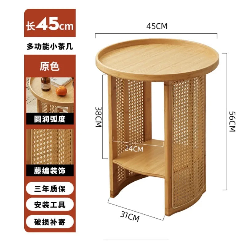Rattan Weaving Bamboo Coffee Tables