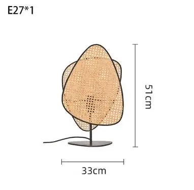 Rattan chandelier Wicker Suspension lamp Screen Cannage Kitchen Wood Bamboo chandelier e27 Creative Leaf Grid Hand designer lamp