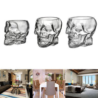 80/150/350 ML Skull Glasses Novelty Drinking Glassware Gothic Kitchen Decor Skull Face Beer Mug Halloween Decor for KTV Bar Club