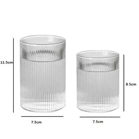 1/2/4/6pcs Vertical Pattern Cup Creative Japanese Glass Wine Juice Drink Coffee Handmade Clear Drinkware Shot Glasses Whiskey